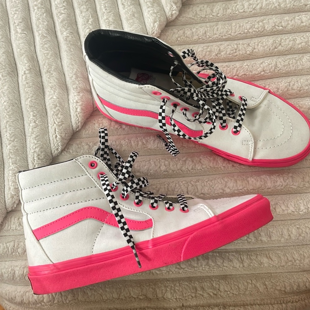 Shoes worn once but are too big for me. Custom designed.